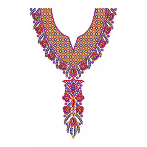 Wedding Dresses Embroidery Neck Design