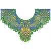 Satin Bohemian V Neck Embroidery Design