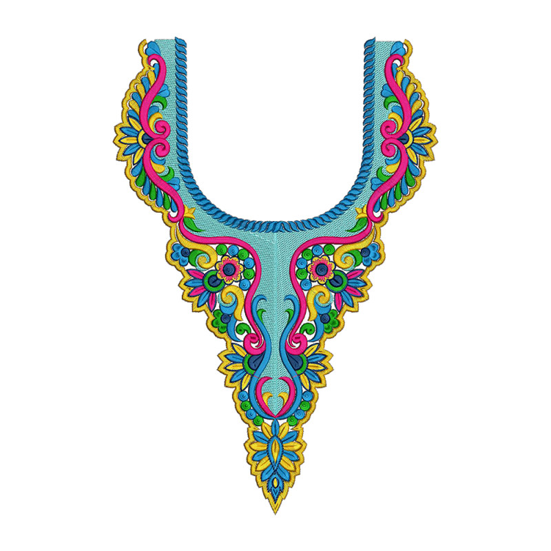 Necklines - Machine Embroidery Designs For Neck