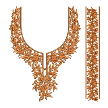 Neck Machine Embroidery Design