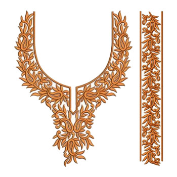 Neck Machine Embroidery Design