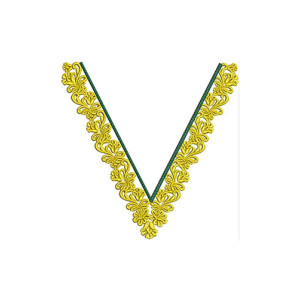 V Neck T Shirts Embroidery Design