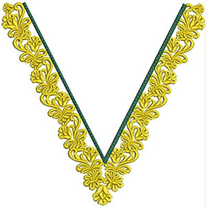 V Neck T Shirts Embroidery Design