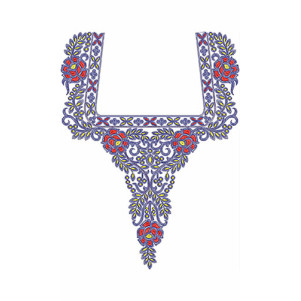 Indian Fashion Cording Neck Design