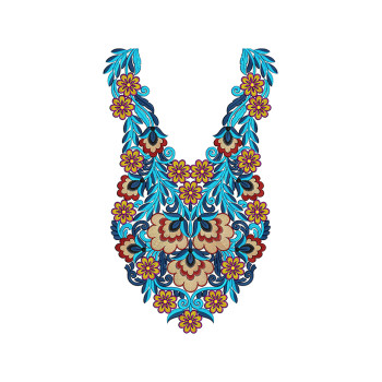 Embroidery Designs For Neck 763