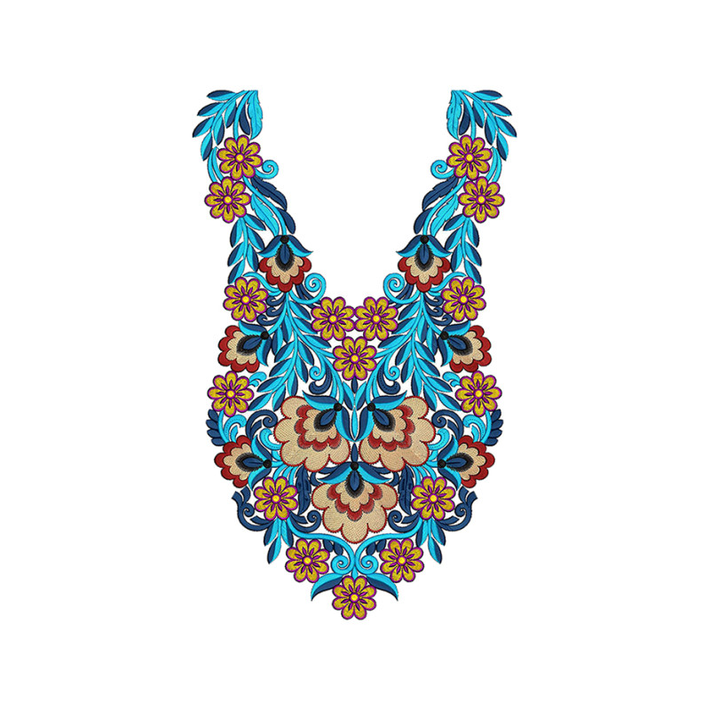 Embroidery Designs For Neck 763
