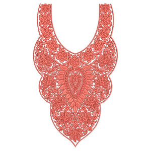 8380 Neck Embroidery Design