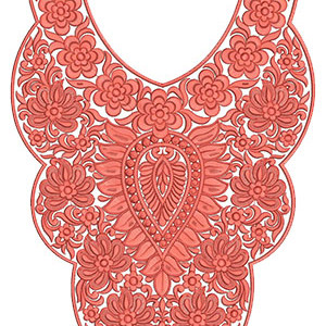 8380 Neck Embroidery Design