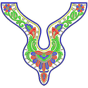 8417 Neck Embroidery Design