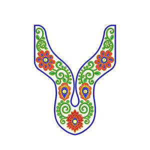 8418 Neck Embroidery Design