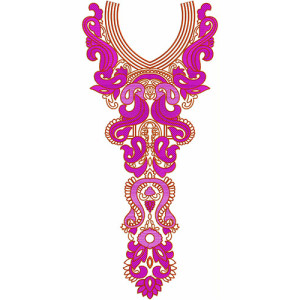 8425 Neck Embroidery Design