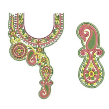 8432 Neck Embroidery Design