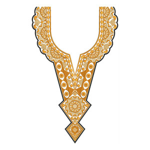 Nigerian Neck Embroidery Design