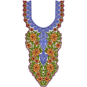 8499 Neck Embroidery Design