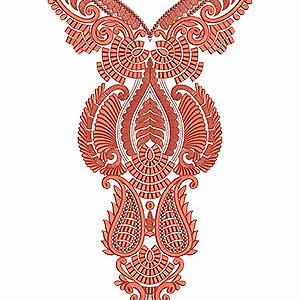 8651 Neck Embroidery Design