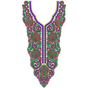 8652 Neck Embroidery Design