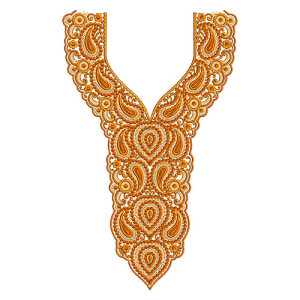 8732 Neck Embroidery Design