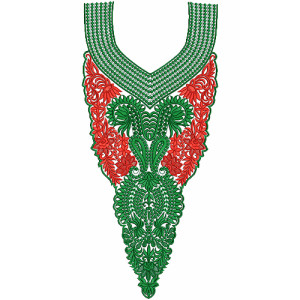 8854 Neck Embbrooidery Design