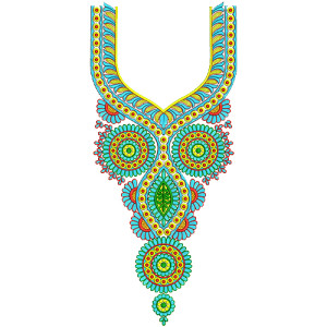 8857 Neck Embbrooidery Design