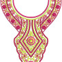 8858 Neck Embbrooidery Design