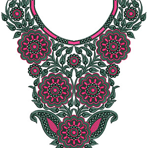 9153 Neck Embroidery Design