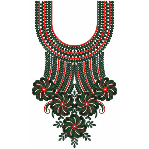 9157 Neck Embroidery Design