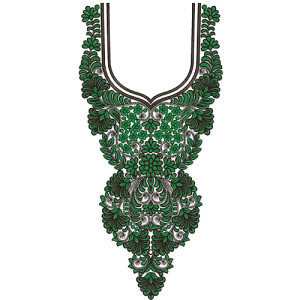 9279 Neck Embroidery Design