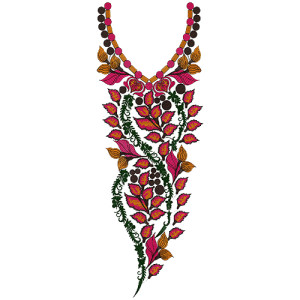 9286 Neck Embroidery Design
