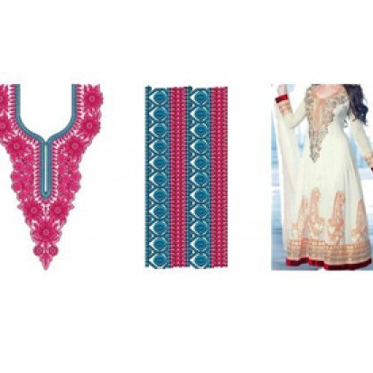 9328 Neck Embroidery Design