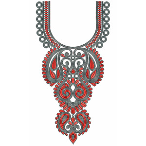 9338 Neck Embroidery Design