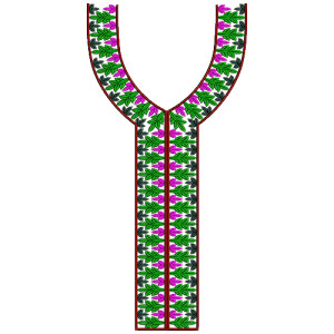9340 Neck Embroidery Design