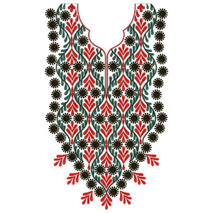 9430 Neck Embroidery Design