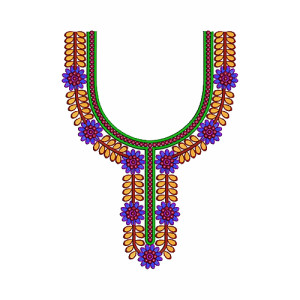 9546 Neck Embroidery Design