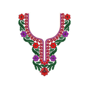 9547 Neck Embroidery Design
