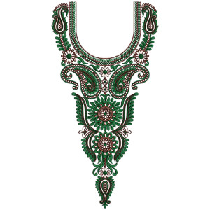 9548 Neck Embroidery Design
