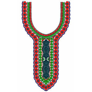 9726 Neck Embroidery Design