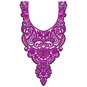 9746 Neck Embrodery Design