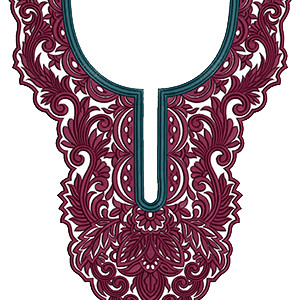 9750 Neck Embrodery Design