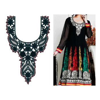 9751 Neck Embrodery Design