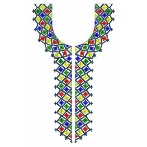 9752 Neck Embrodery Design