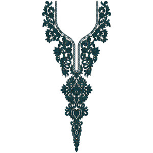 9754 Neck Embrodery Design