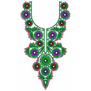 9755 Neck Embrodery Design