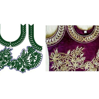 9765 Neck Embroidery Design