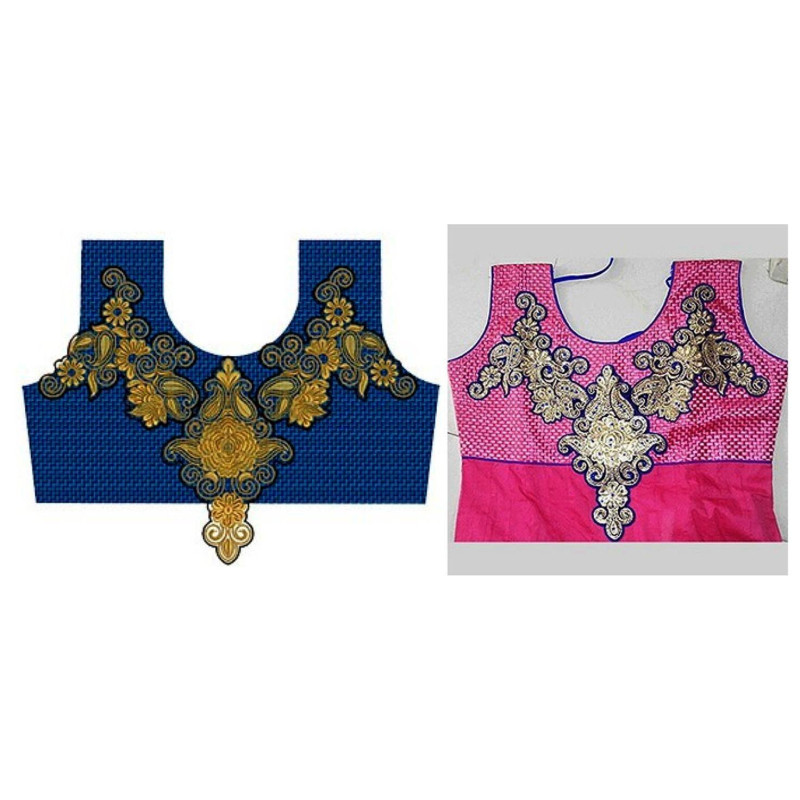 9767 Neck Embroidery Design