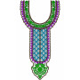 9874 Neck Embroidery Design