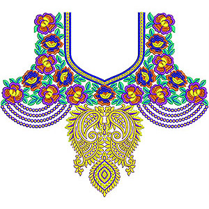 Embroidery Designs For Neck 3781