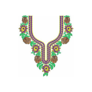 Ukrainian Festival Amazing Neck Embroidery Design
