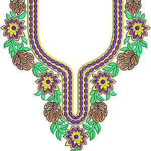 Ukrainian Festival Amazing Neck Embroidery Design
