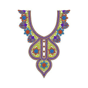 Mexican Lovely Look Embroidery Neck Design