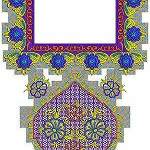 Latest Kashmiri Neck Embroidery Designs